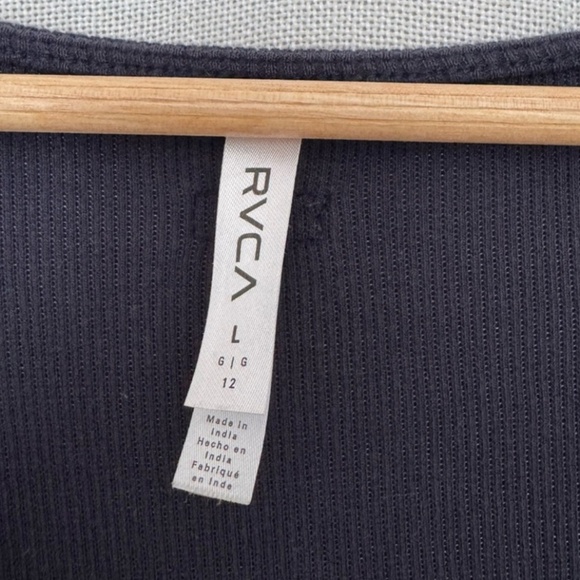 RVCA Rosie Fit & Flare Tie Front Cut Out Dress - Picture 5 of 6